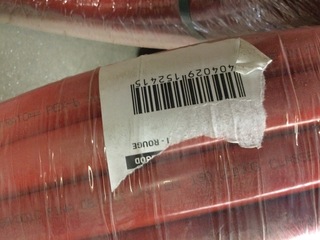 2x Rollen Pex slang rood