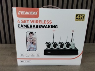 Draadloze wifi camera set met 4 camera’s, Swiss, MGC-CH03