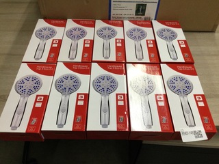 Ca. 10x Handouche met 3 straalstanden en waterstop, Sanitop, 721745