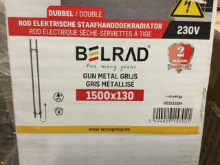 Radiator staafmodel badkamer, Belrad, gynmetal