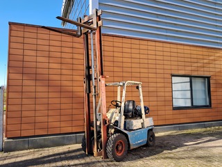 Heftruck, Datsun, FG25, Beige / Blauw, 1996