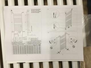 Radiator Elektrisch 117,4 x 59 cm, HSK, wit