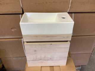 Fontein + Meubel Natural Oak 40 cm, Karo, natural oak