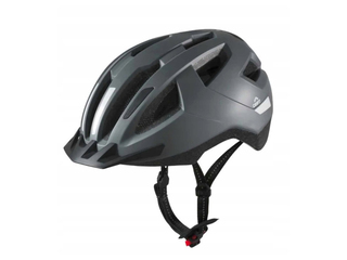 3x Kinderfietshelm met achterlicht, Crivit, antraciet