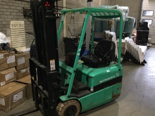Vorkheftruck, Mitsubishi, 15, groen