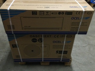 Split airconditioning set incl. slangen, Ocel Air