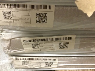 Douchevloer 100×100 cm, grijs