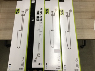 4x Hoofddouche + glijstang, AquaSu, Libosa