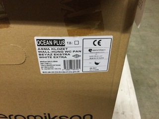 Hangtoilet + toiletzitting, Seramiksan, A030011, wit