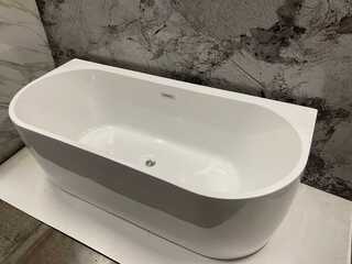 Half vrijstaand ligbad 180x80x58 cm, Karo, 64.0002, wit