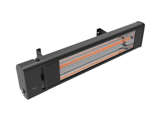 2x Infrarood heaters met asb, AH18CCR, zwart