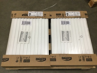 2x Radiatoren 60×40 cm, Kermi, FK0220604, wit