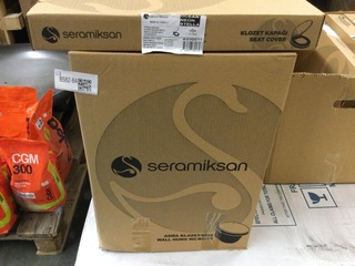 Hangtoilet + toiletzitting, Seramiksan, A030011, wit