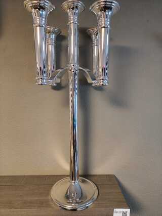 Grote exclusieve verzilverde kandelaar, Fink Silber, zilver