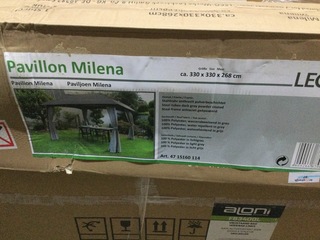 Paviljoentent 330×330 cm, Leco, Milena, grijs