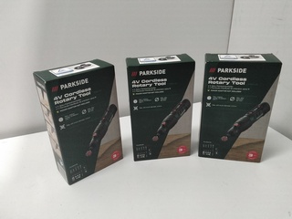 3x Accu multitool, Parkside, groen