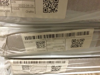 Douchevloer 100×100 cm, grijs