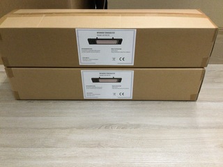 2x Infrarood heaters met asb, AH18CCR, zwart