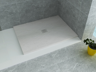 2x Douchevloer 140×90 cm, Aloni, SWB-914, wit