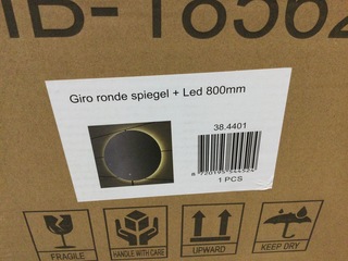 Spiegel rond + Led 80 cm, WB, Giro
