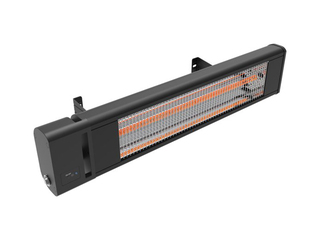 2x Infrarood heaters met asb, AH18CCR, zwart