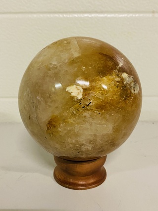 Limoniet / bergkristal bol