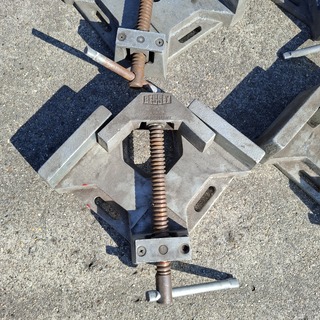 (NS materiaal) 9x Metalen hoekspanner, Bessey, WSM9