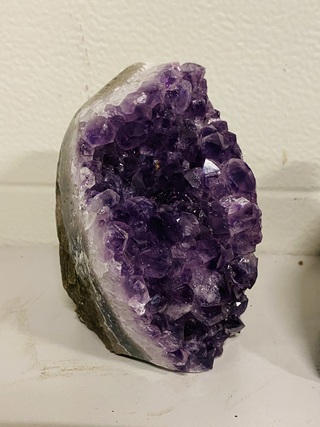 3 Amethist druse staand/liggend Paars