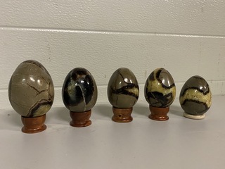 5x Septariekwarts eieren