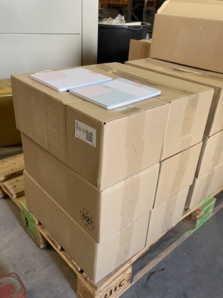 Ca. 270x Notitieblokjes 2 soorten