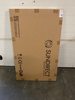 Glazen infraroodpaneelverwarming 500 Watt, Sun Direct, GD500, wit