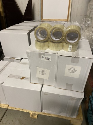 Ca. 10x Dozen a 36 rollen plakband lowe noise, transparant