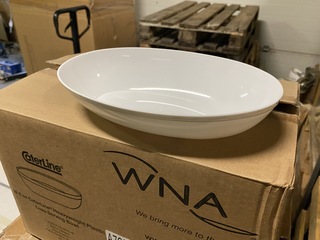 Ca. 600x luxe serveerschalen, Wit