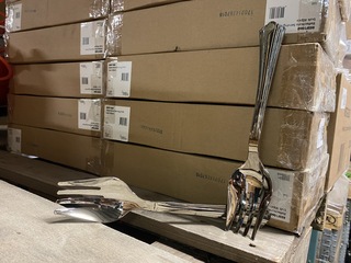 Ca. 780x Luxe grote serveervorken, zilver