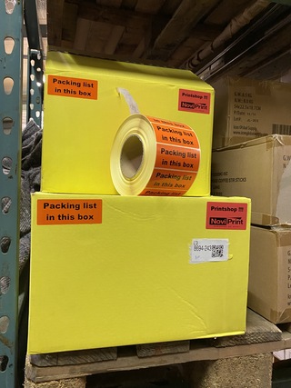 Ca. 30x Rollen etiketten Packing