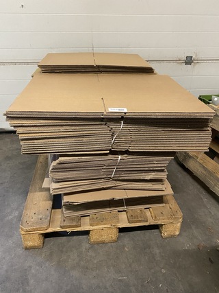 Pallet diverse afmetingen verzenddozen