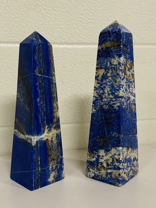 2x Lapis Lazuli obelisken