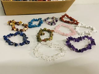 Ca. 100x Armbanden split assorti, divers