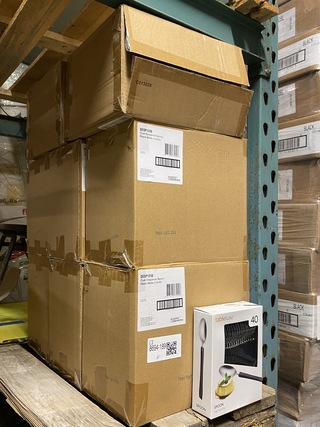 Ca. 80x Verpakkingen  a 40 stuks catering lepels, zwart / zilver