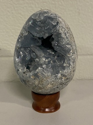 Celestien eivorm, blauw