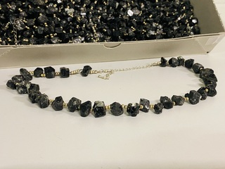 Ca. 20x Toermalijn zwart halskettingen