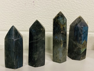 10 Labradoriet obelisk 6-zijdig