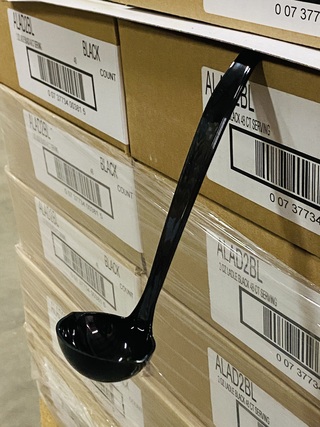 Ca. 1728x luxe opscheplepel, Zwart