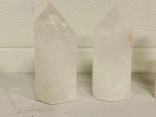 6x Bergkristal gepolijste punten