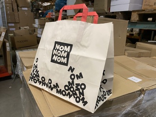 Ca. 10x Dozen a 250 stuks Papieren draagtassen groot