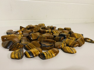 3x Kilo tijgeroog met hematiet trommelstenen