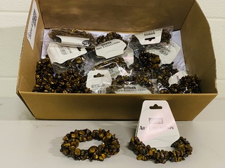 Ca. 22x Tijgeroog armband Gilde