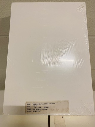 5x Pakken a4 papier 300 grams Bio top 3, SQS-COC-100158