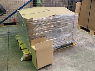 Ca. 200x Verzenddozen 265x85x290mm dubbelgolf, bruin