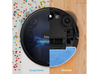 Thamtu G10H Robotstofzuiger met dweilfunctie, voor harde vloeren, tapi